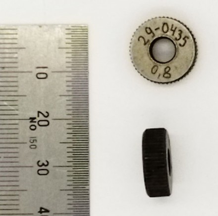 14х5х5 шаг 0,8 мм Ролик накатной прямой оптом 